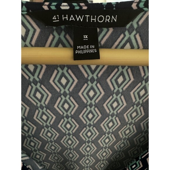 41Hawthorn Maxi Dress‎ Women’s Plus Size 1X Short Sleeve Waist Knot Stretchy - Picture 4 of 10